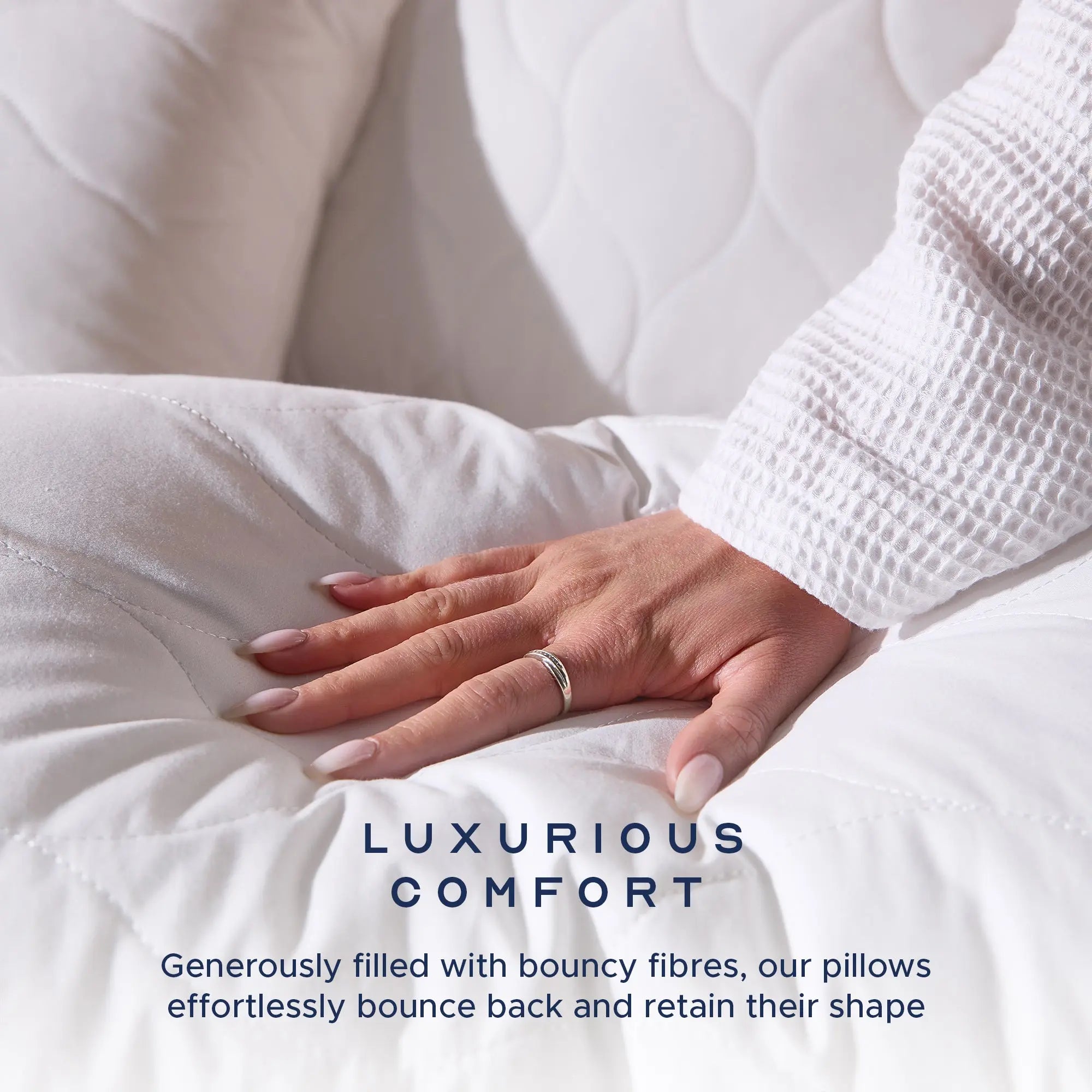 Luxuious Cotton Quilted Pillow Snuggledown
