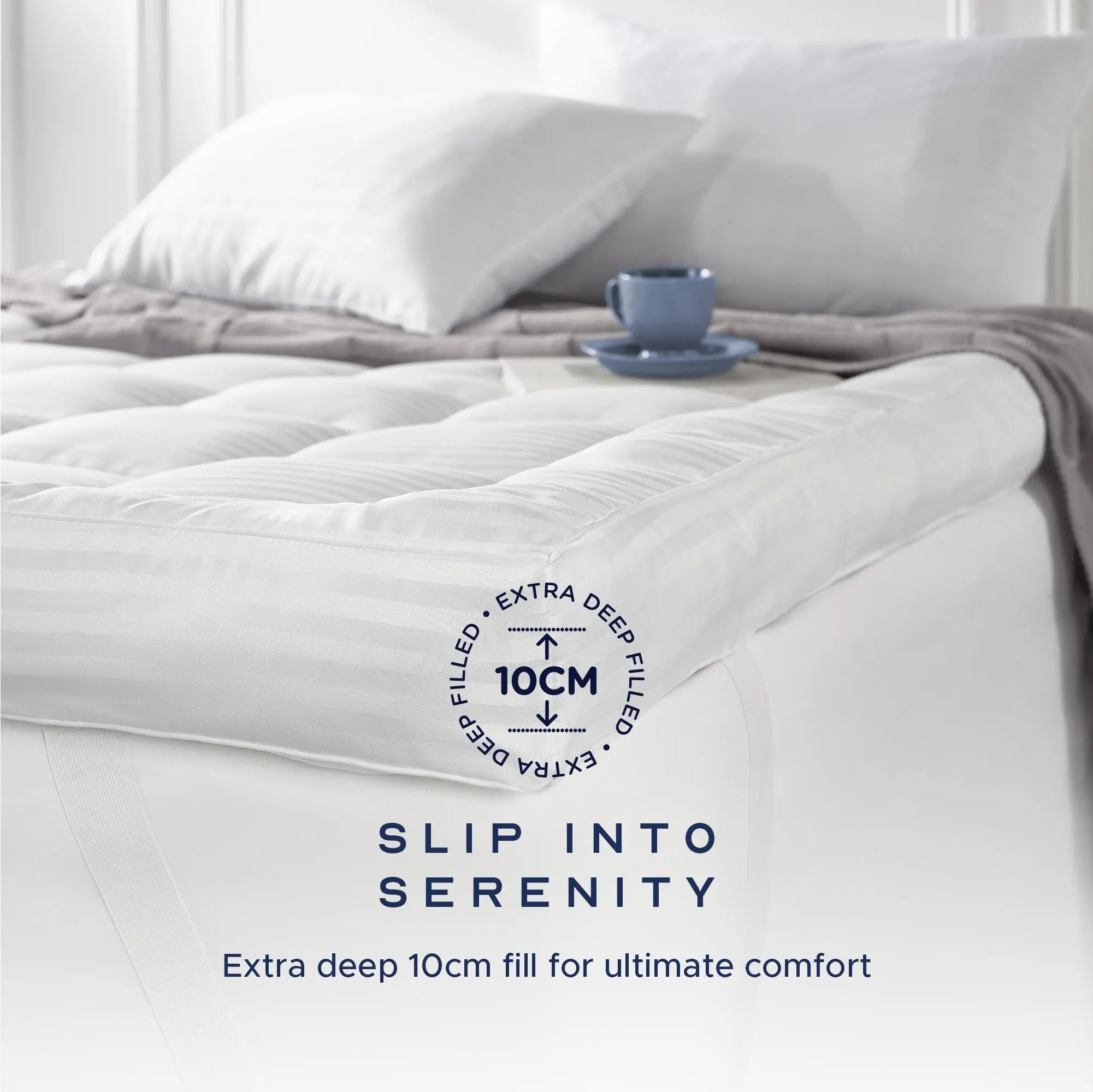 Luxurious Extra Deep 10cm Mattress Topper - Snuggledown