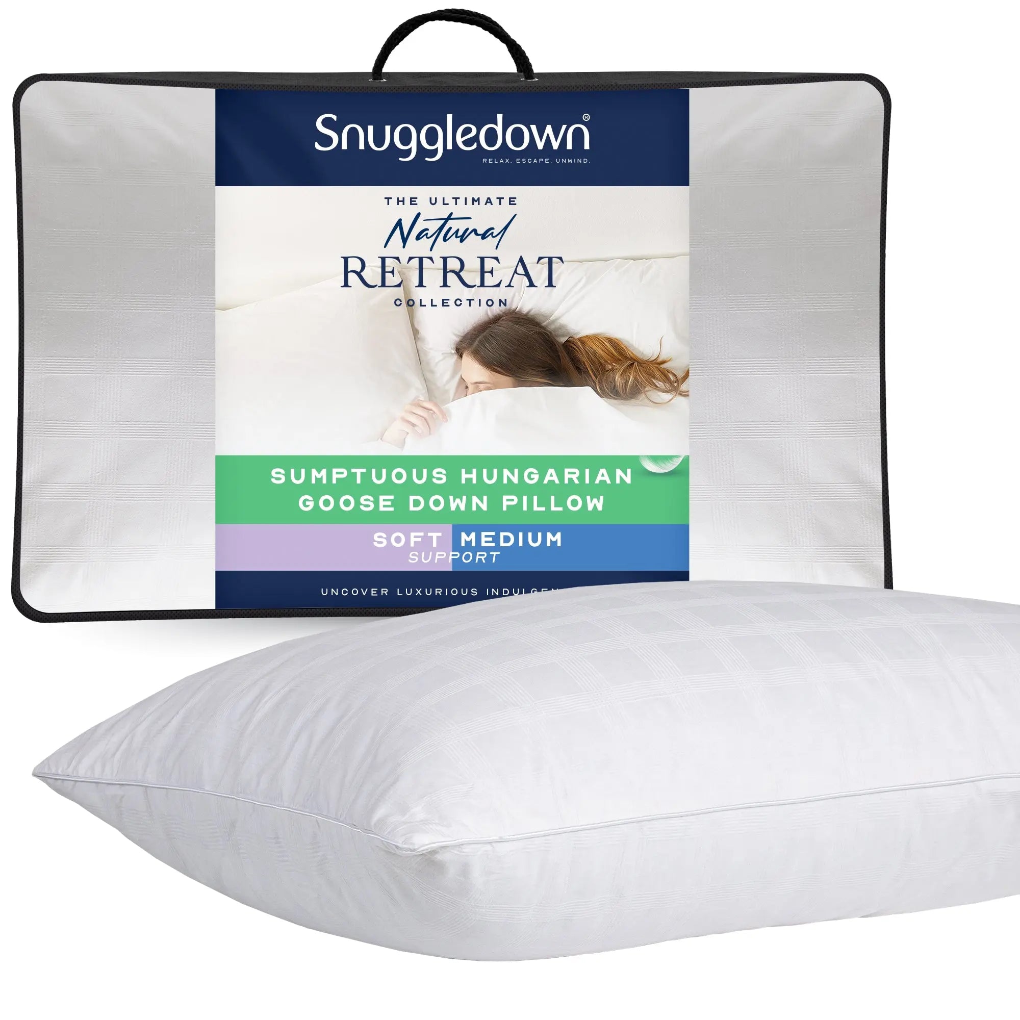 Sumptuous Hungarian Goose Down Pillow John Cotton Production