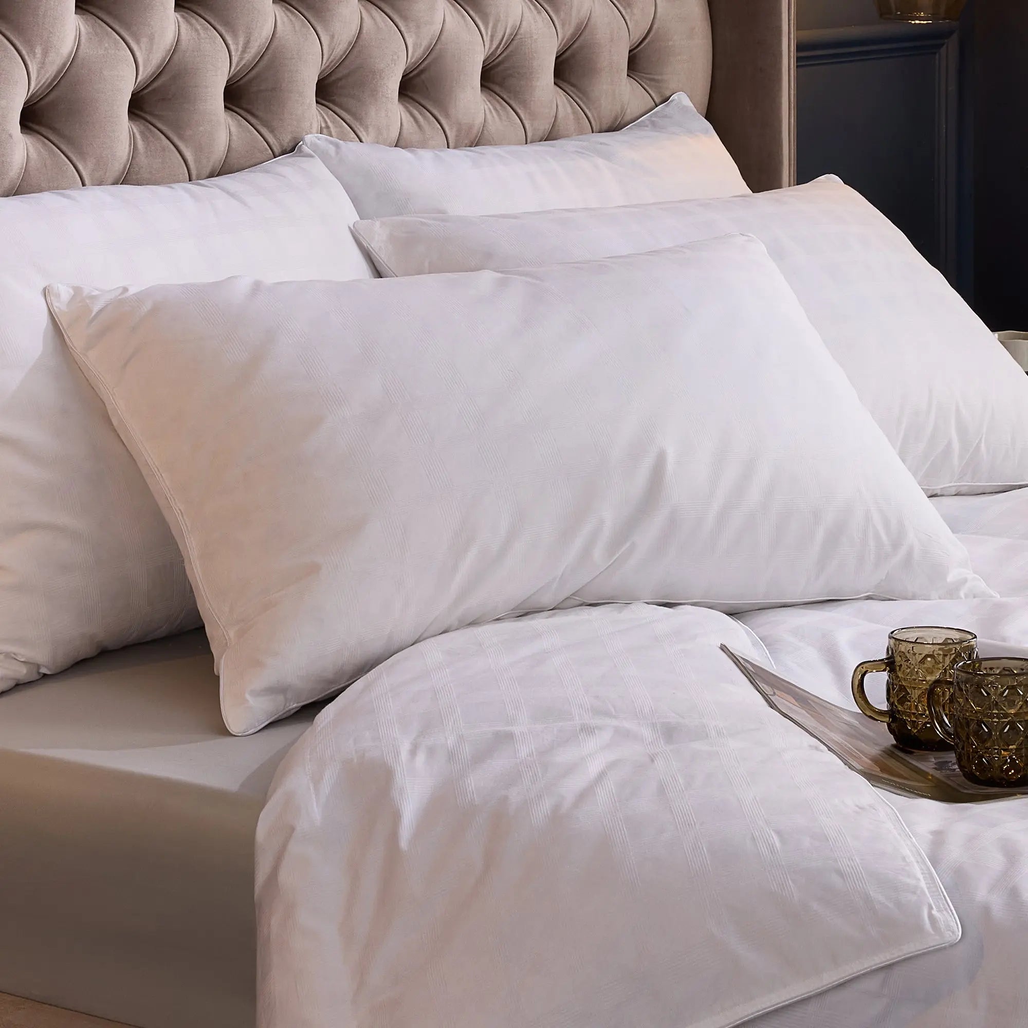 Sumptuous Hungarian Goose Down Pillow John Cotton Production
