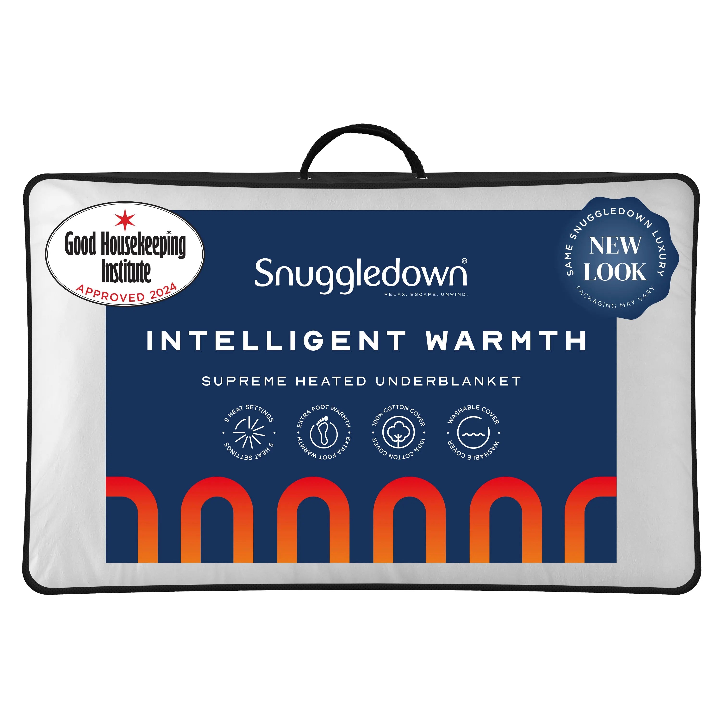 Electric Heated Underblanket – 3 Heat Settings, Single/Double/King Size, Machine Washable
