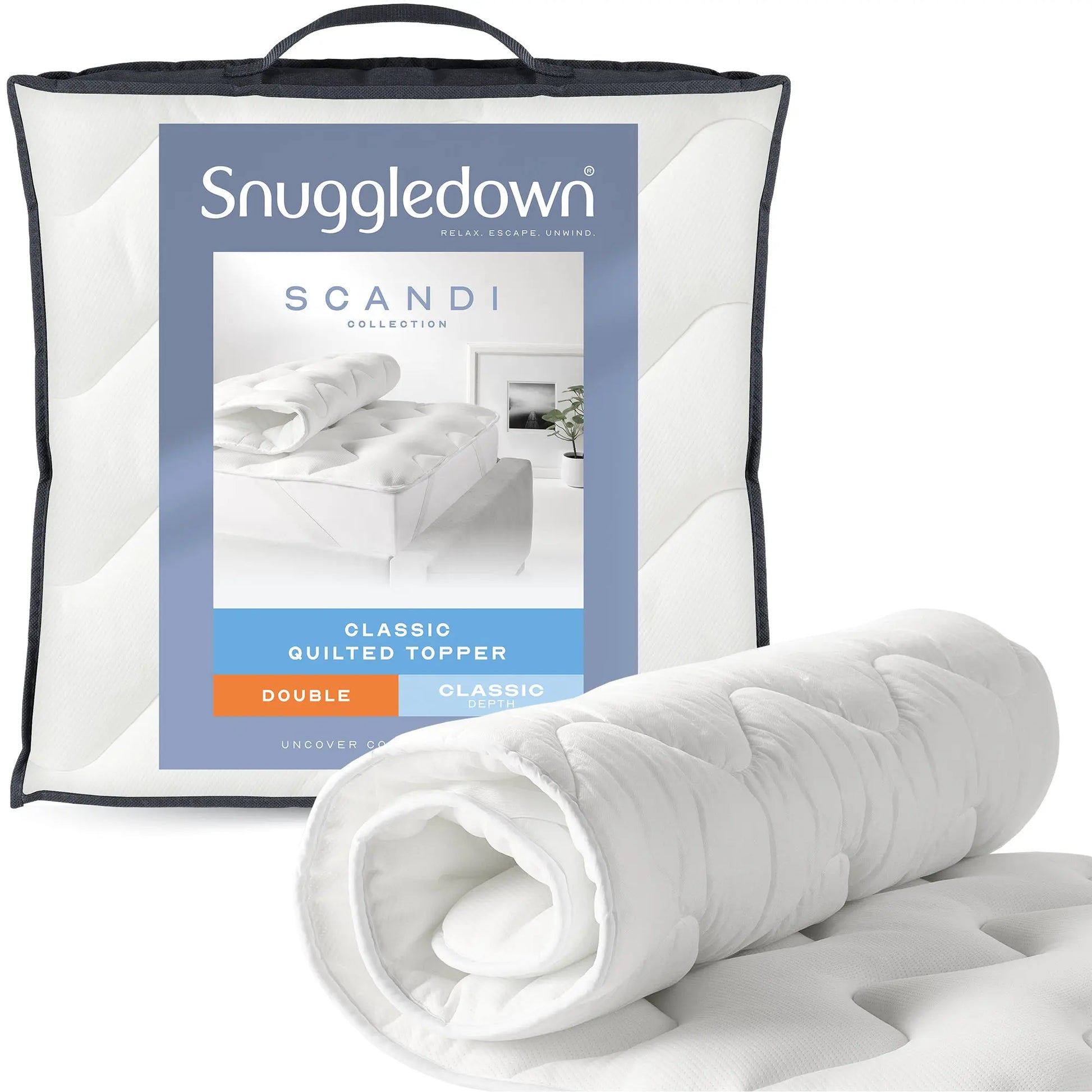 Knitted 2.5cm Mattress Topper Snuggledown