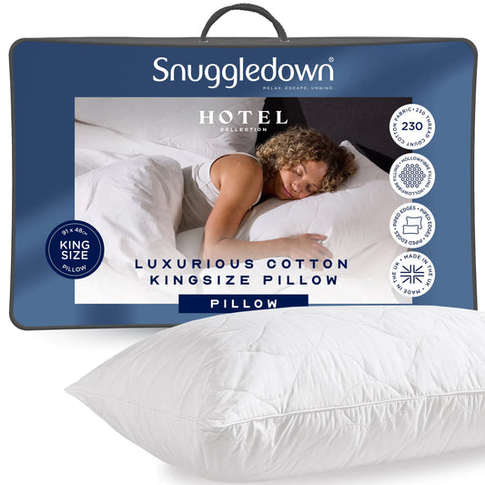 Luxurious Cotton Kingsize Pillow Snuggledown