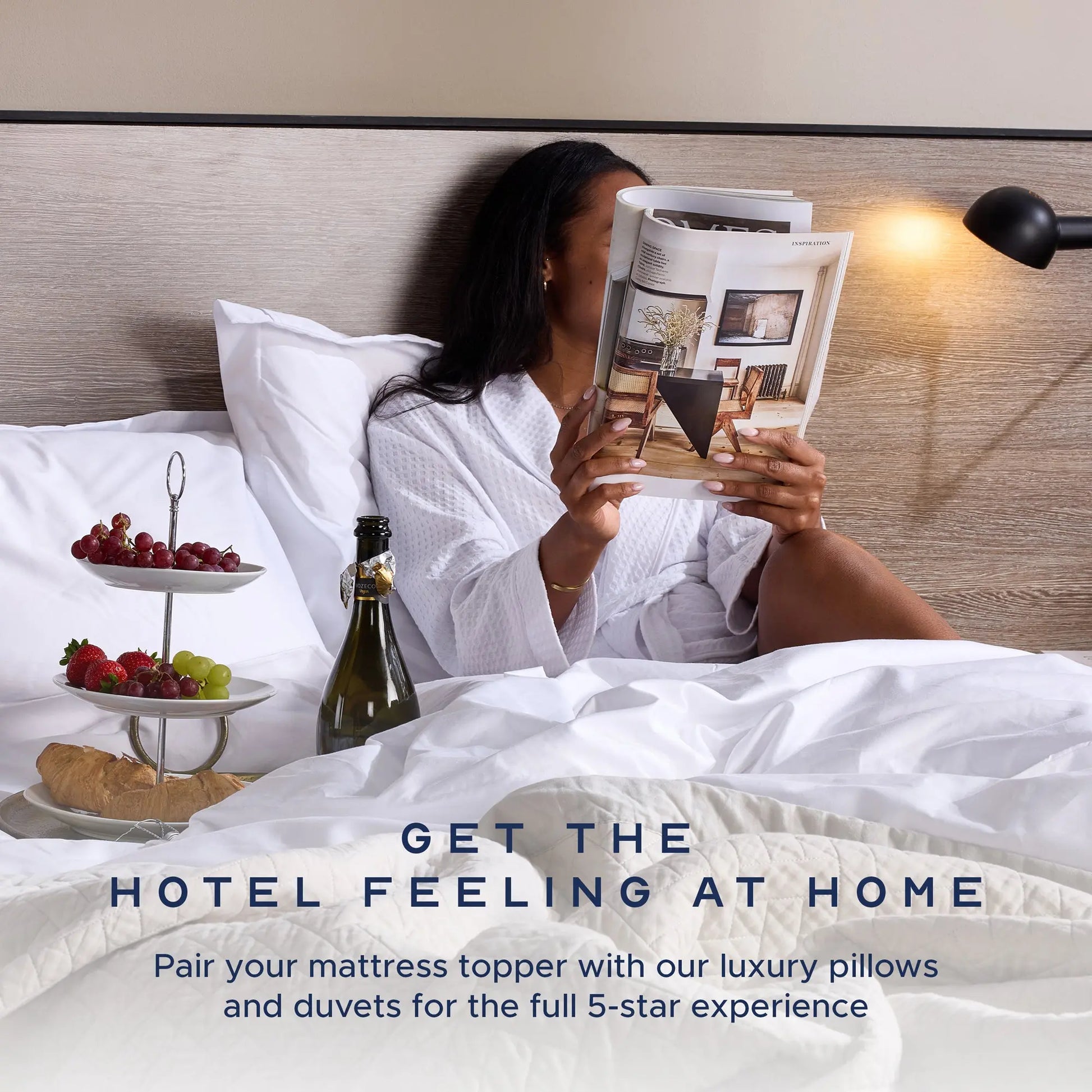 Luxurious Hotel 5cm Mattress Topper Snuggledown