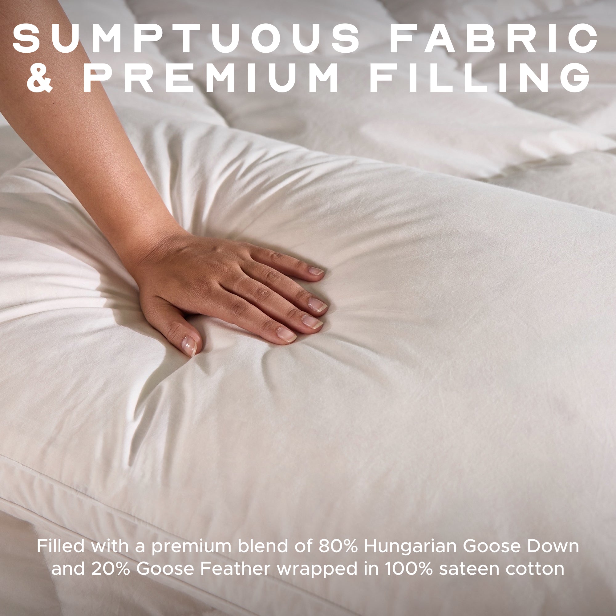 Sumptuous Hungarian Goose Down Pillow